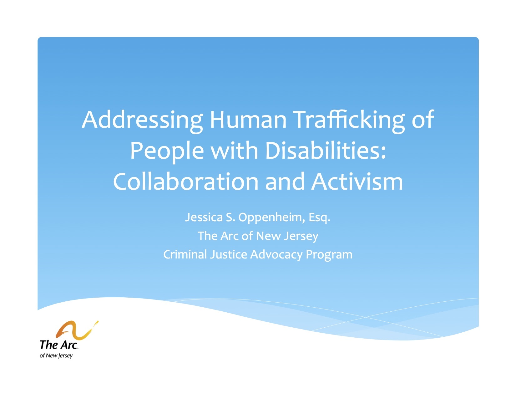 Human trafficking and disabilities report